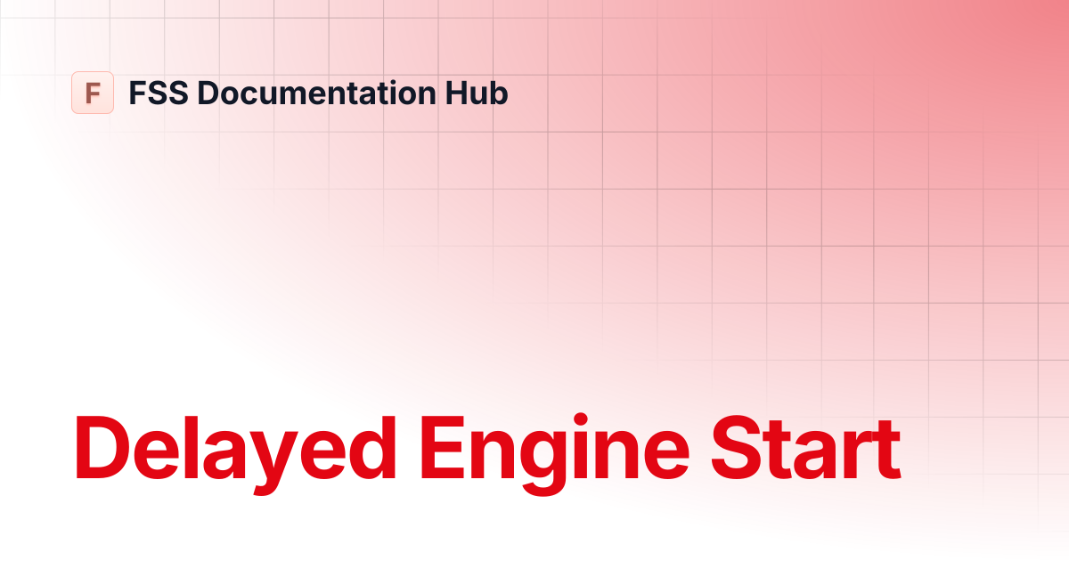 Delayed Engine Start | Boeing 727 | FSS Documentation Hub