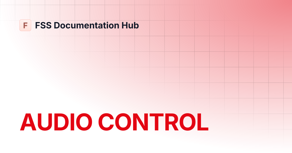 AUDIO CONTROL | E-Jet Series | FSS Documentation Hub